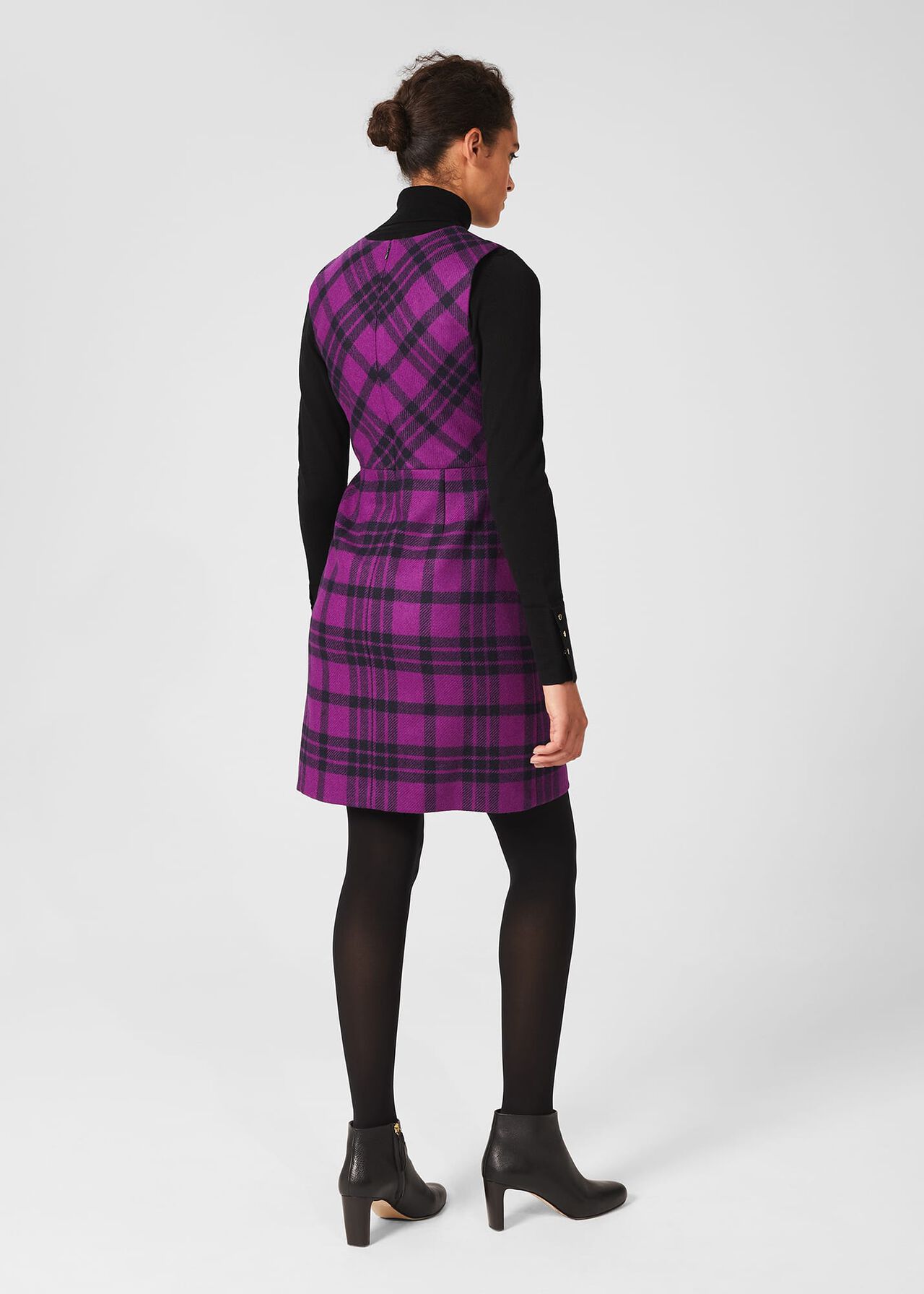 Mary Wool Dress, Purple Multi, hi-res