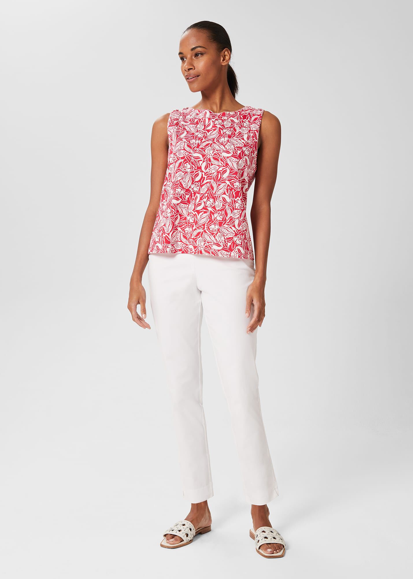 Ladies cotton capri trousers on sale