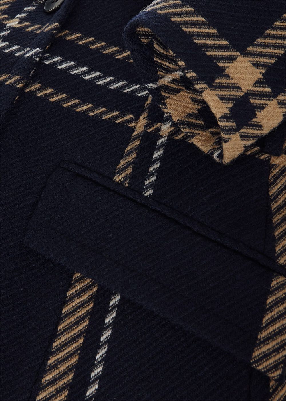 Peggy Belted Coat, Navy Multi, hi-res