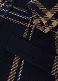 Peggy Belted Coat, Navy Multi, hi-res