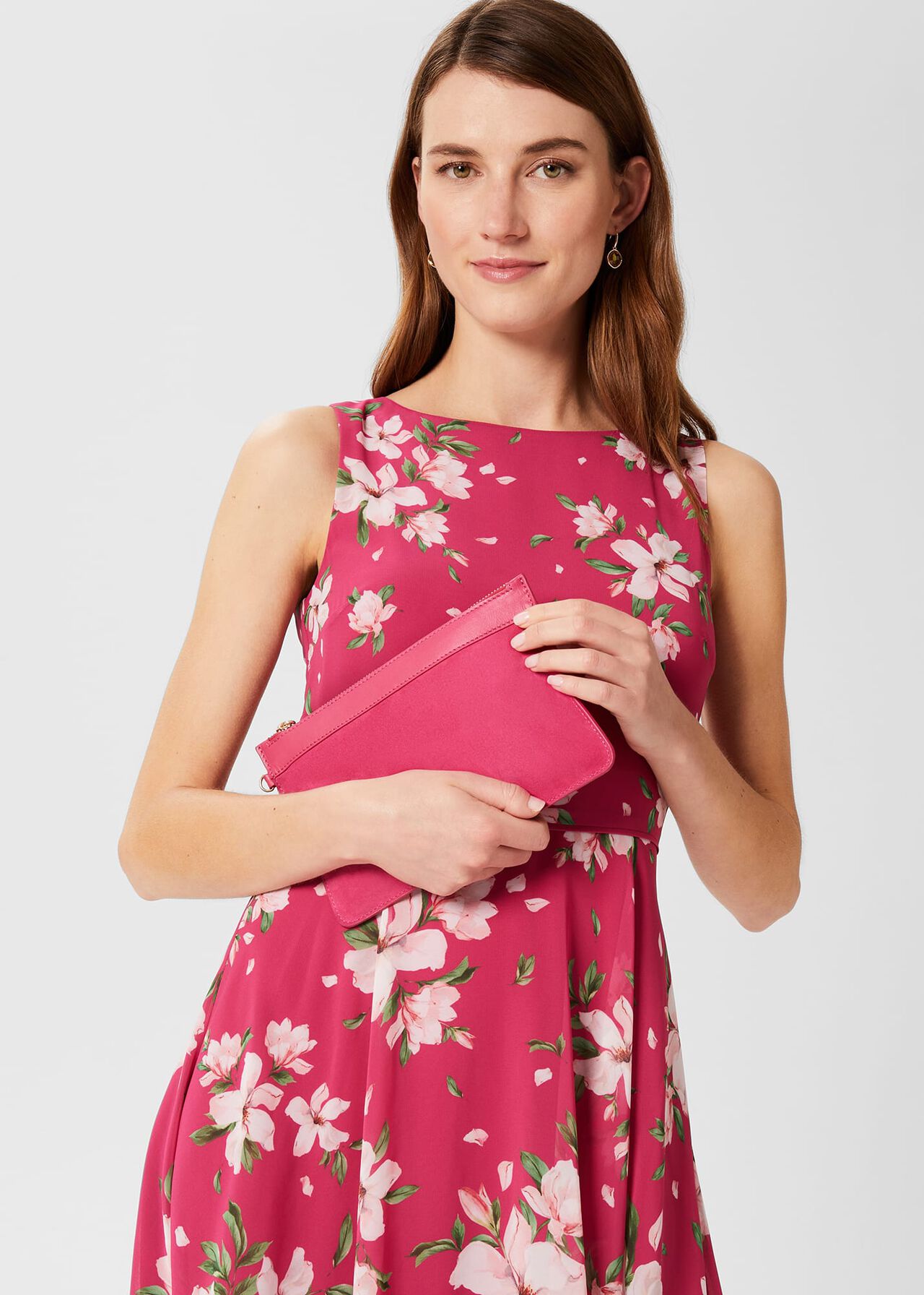 Lundy Wristlet, Fiesta Pink, hi-res