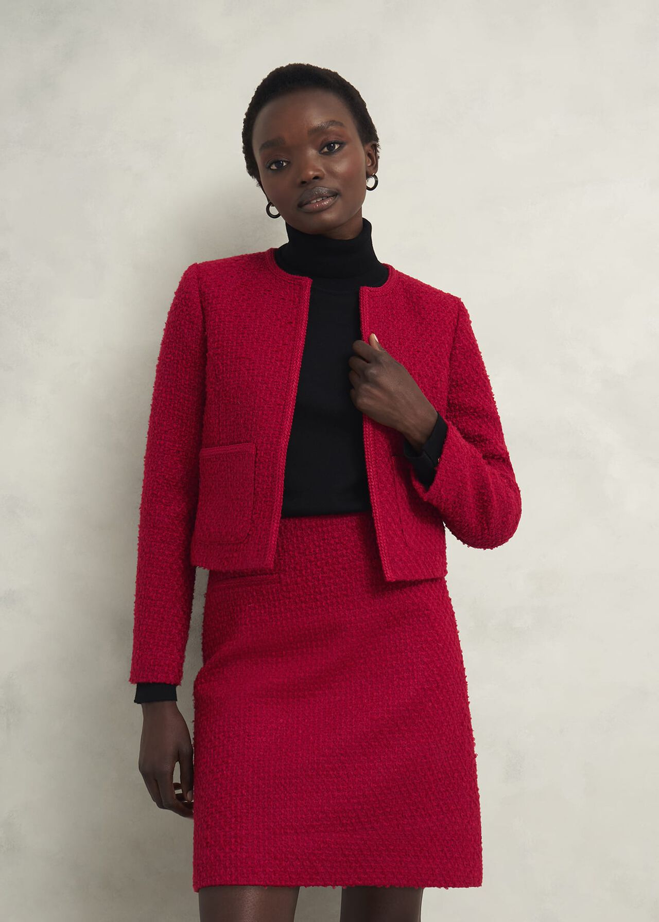 Rosa Skirt With Wool, Rowan Red, hi-res