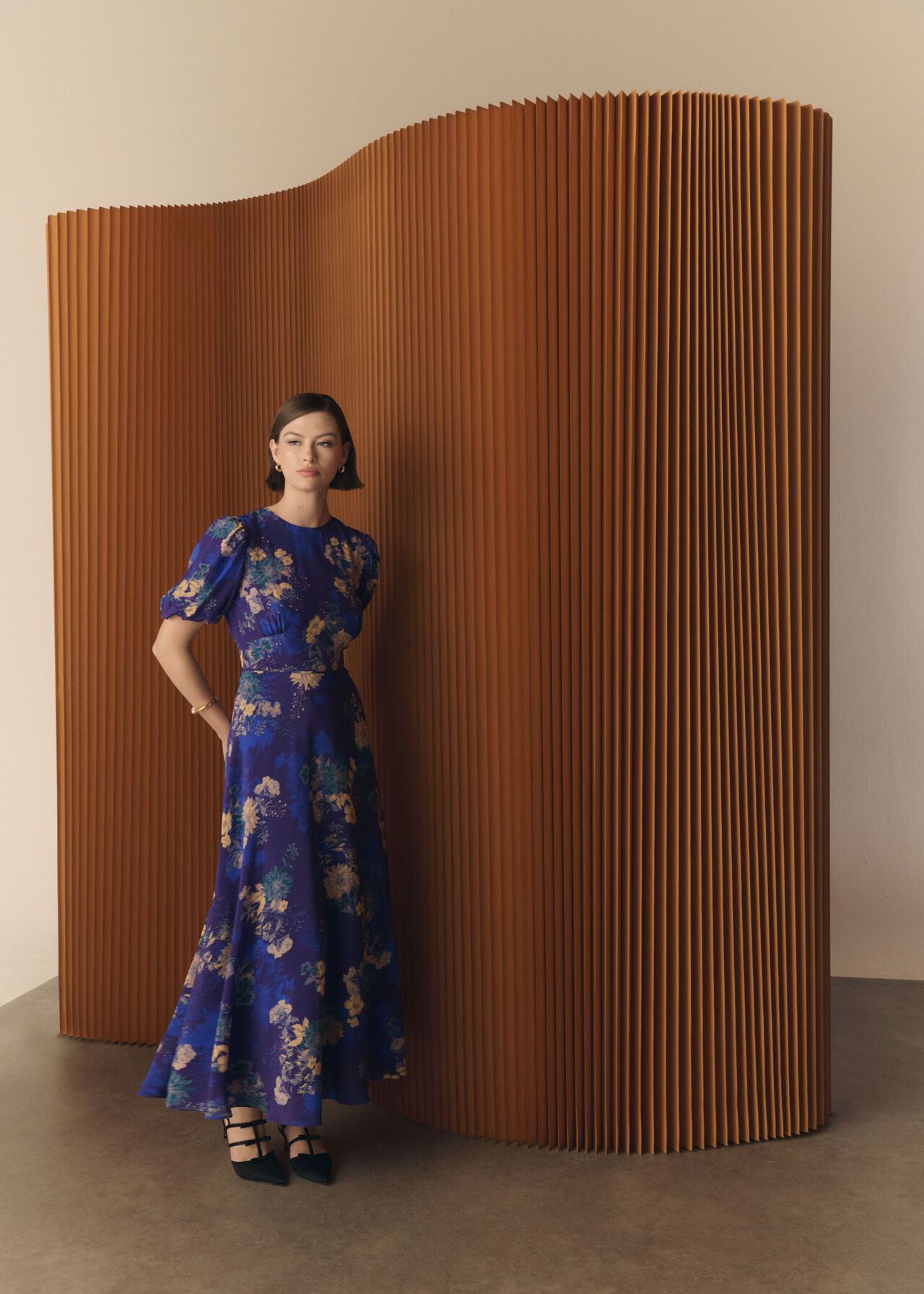 Wisley Silk Dress, Hyacinth Purple, hi-res