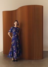 Wisley Silk Dress, Hyacinth Purple, hi-res
