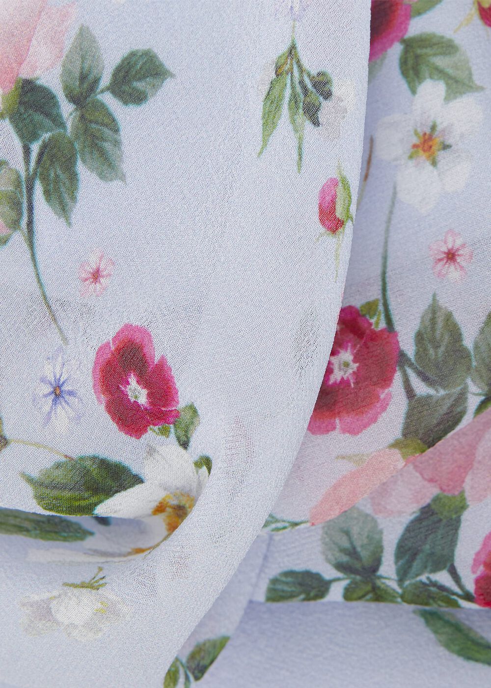 Rosabelle Silk Floral Dress, Blue Multi, hi-res