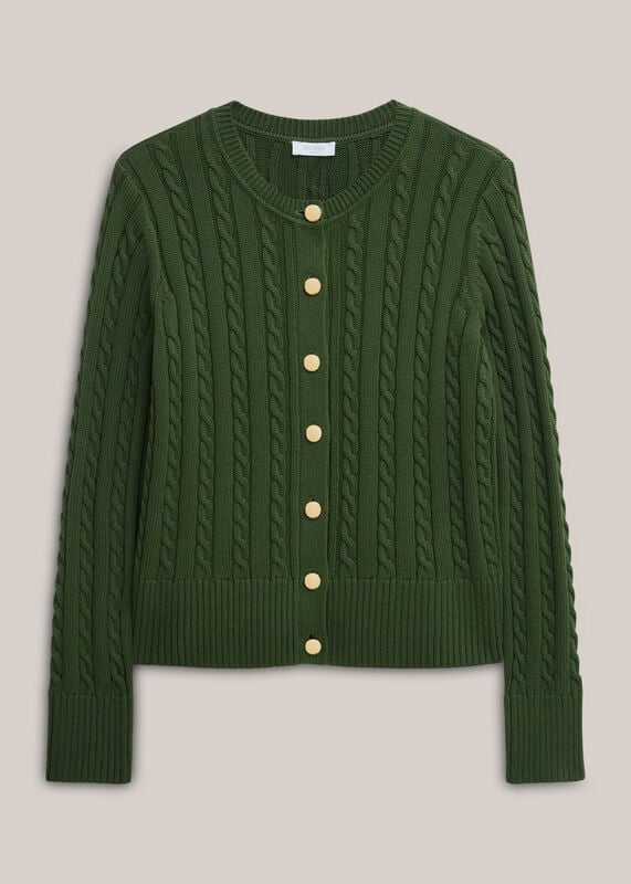 Penrose Cotton Cable Cardigan