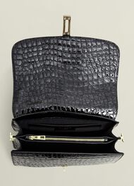 Larissa Leather Crossbody Bag, Black, hi-res