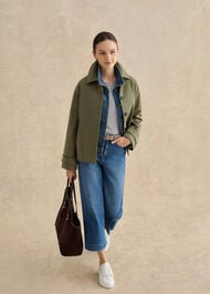 Adaline Cotton Slub Striped T-Shirt, White Navy, hi-res