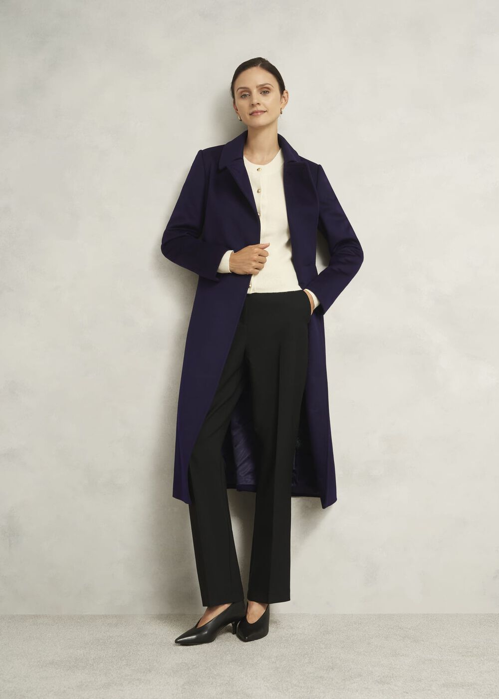 Livia Wool Coat, Midnight Purple, hi-res