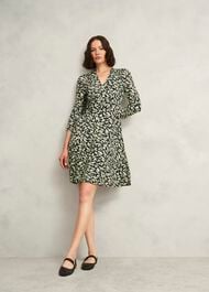 Elosie Jersey Dress, Navy Multi, hi-res