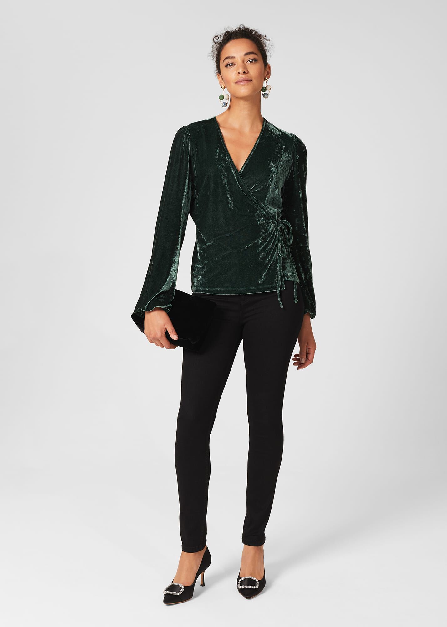 Livvy Velvet Wrap Top Livvy Velvet Wrap Top