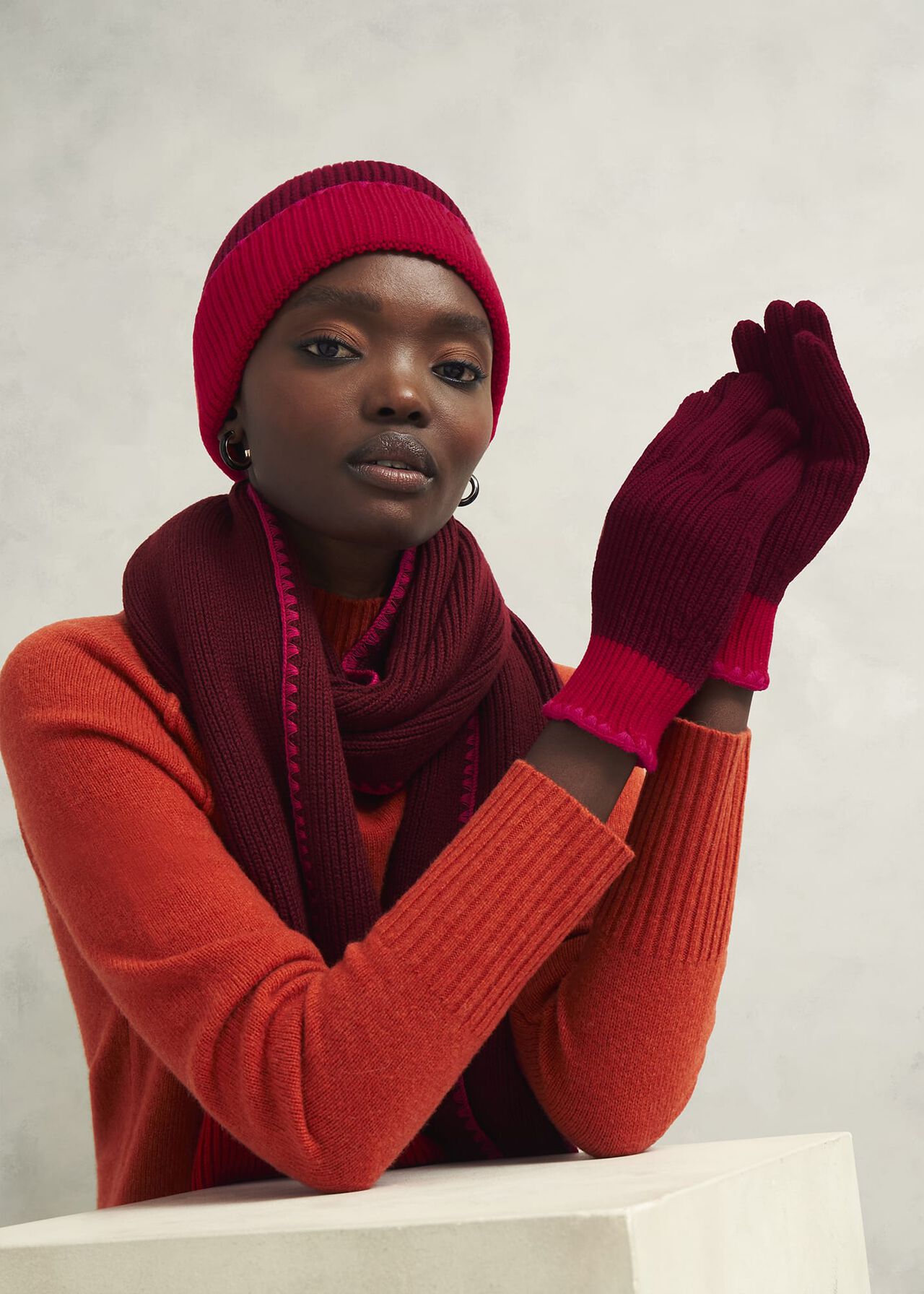 Esme Gloves, Rhubarb Red, hi-res