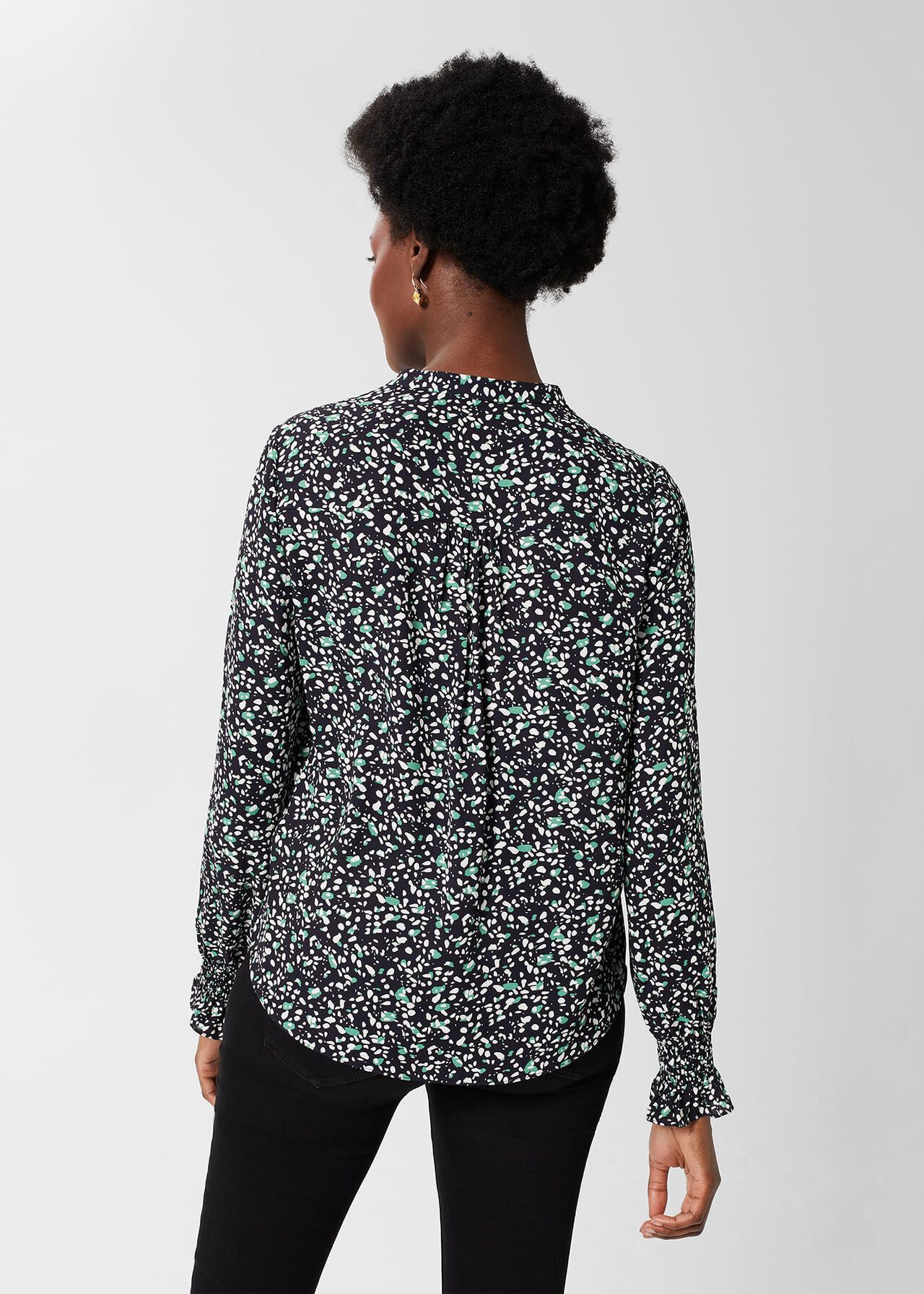 Aisha Blouse, Green Multi, hi-res
