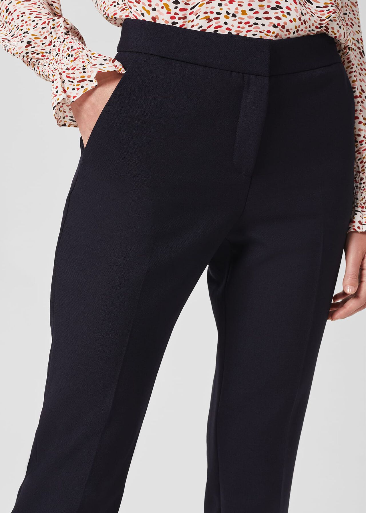 Petite Gael Trousers, Navy, hi-res