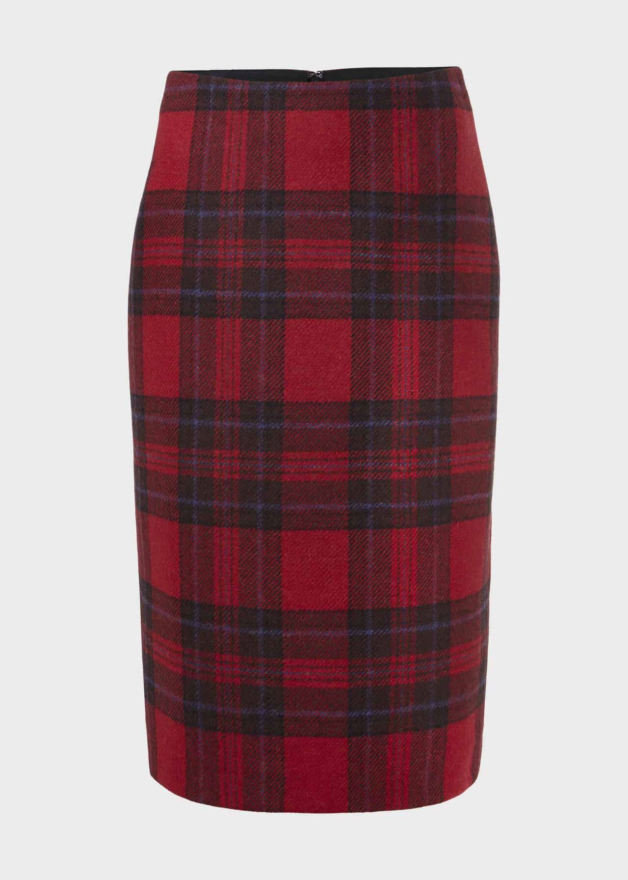 Daphne Wool Skirt, Red Black, hi-res