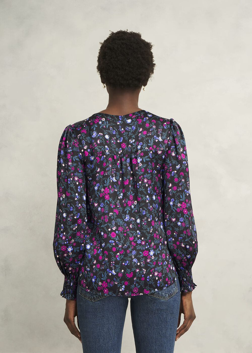 Tasha Blouse, Black Multi, hi-res