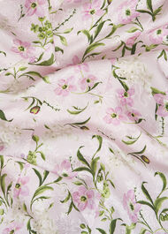 Lana Floral Jacquard Dress, Pale Pink Multi, hi-res