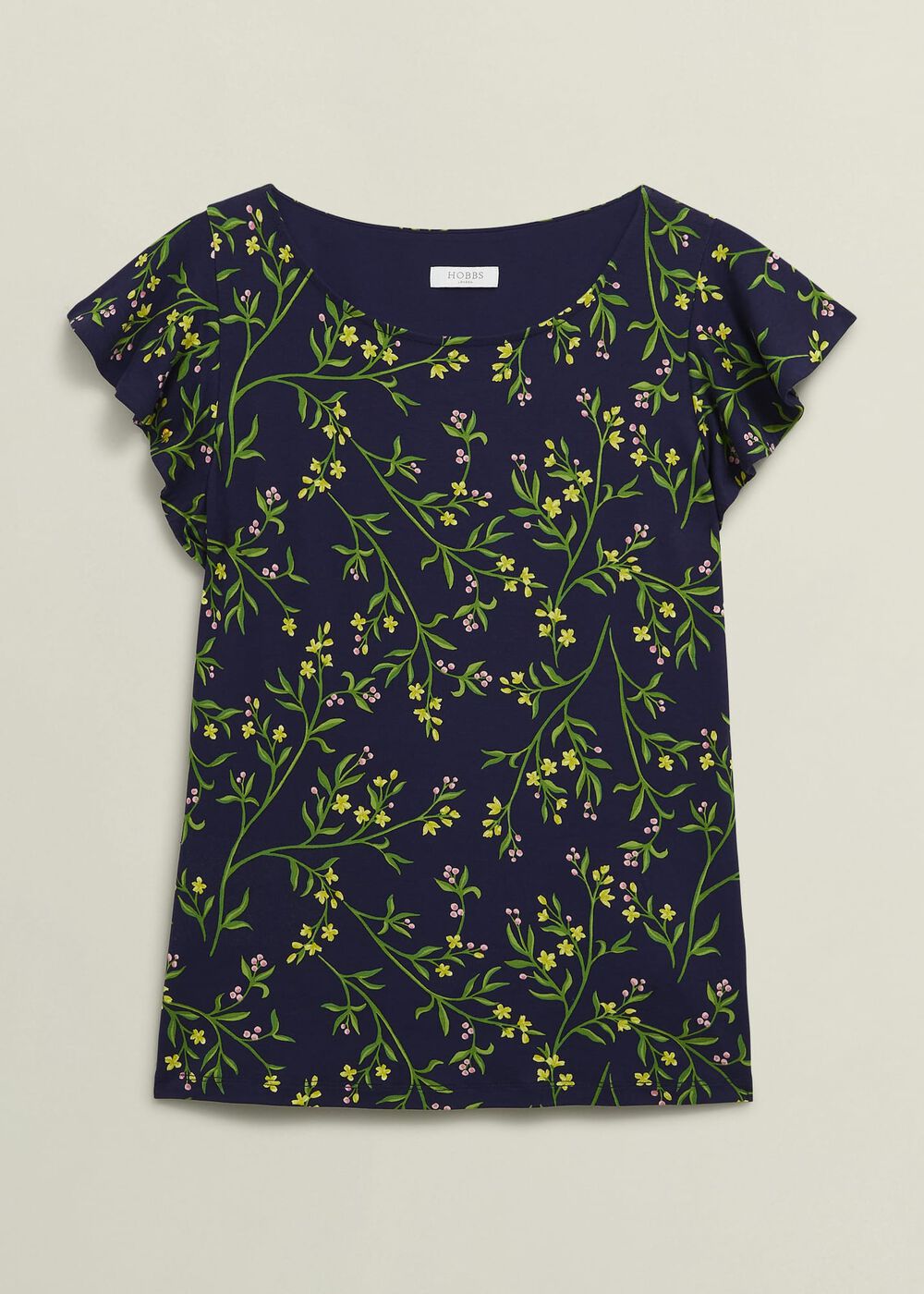 Nessie Printed Top, Navy Multi, hi-res