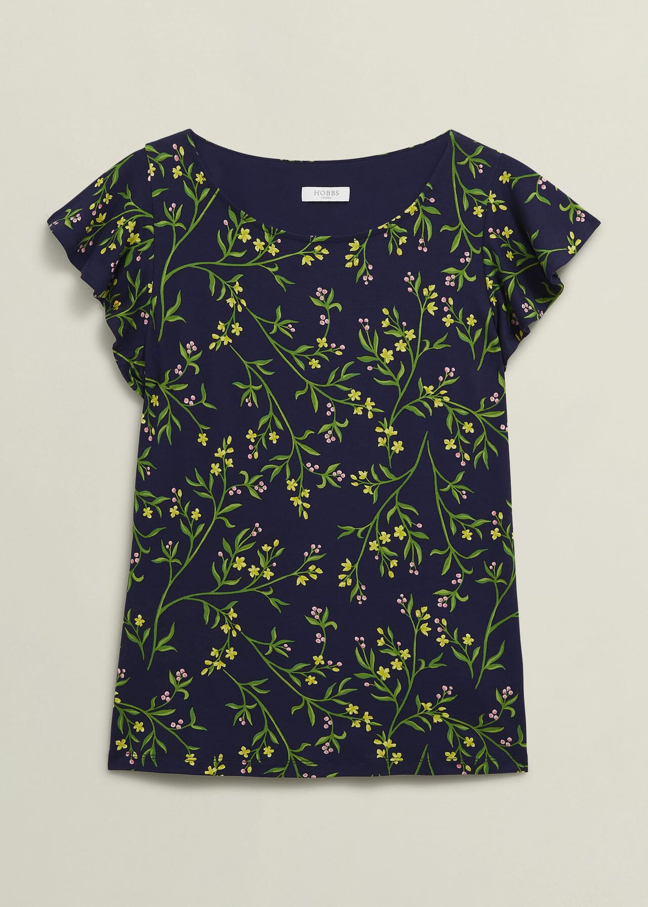 Nessie Printed Top, Navy Multi, hi-res