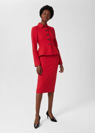 Beatrix Sculpting Jacket, Scarlet Red, hi-res