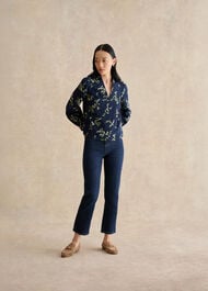 Annie Floral Embroidered Top, Midnight Multi, hi-res