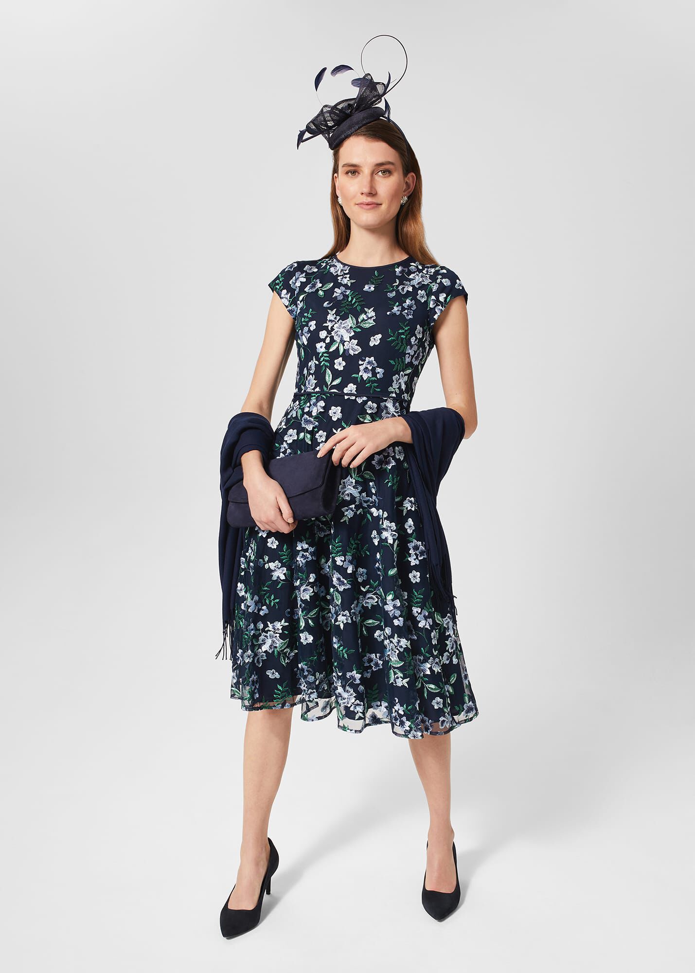 Petite Tia Embroidered Dress