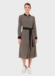 Alison Printed Fit And Flare Dress, Neutral Multi, hi-res