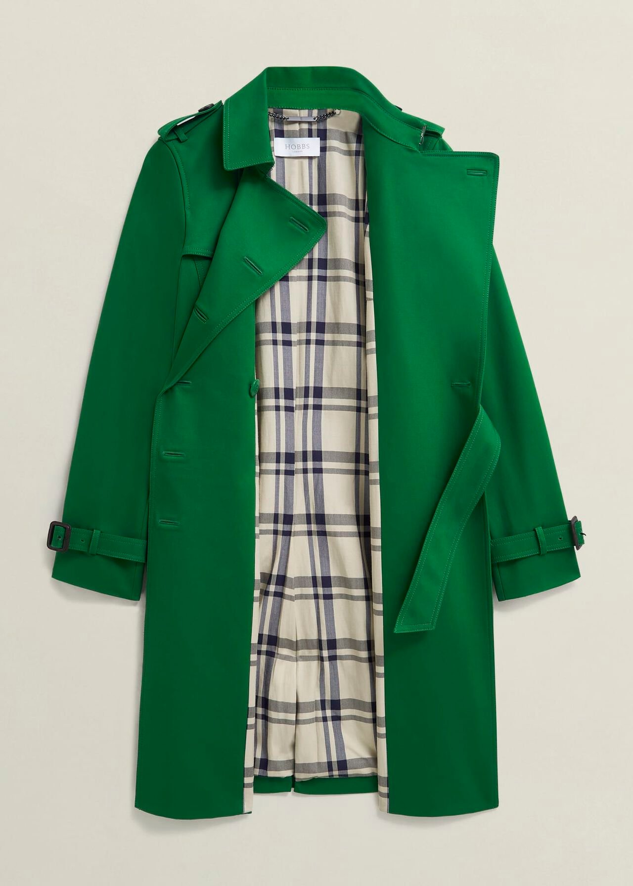 Petite Skylar Shower Resistant Trench Coat, Verdant Green, hi-res