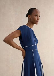 Viola Dress, Midnight Cream, hi-res