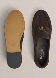 Alana Loafers, Chocolate Brown, hi-res