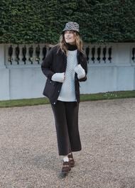 Gabby Barn Jacket, Chocolate, hi-res