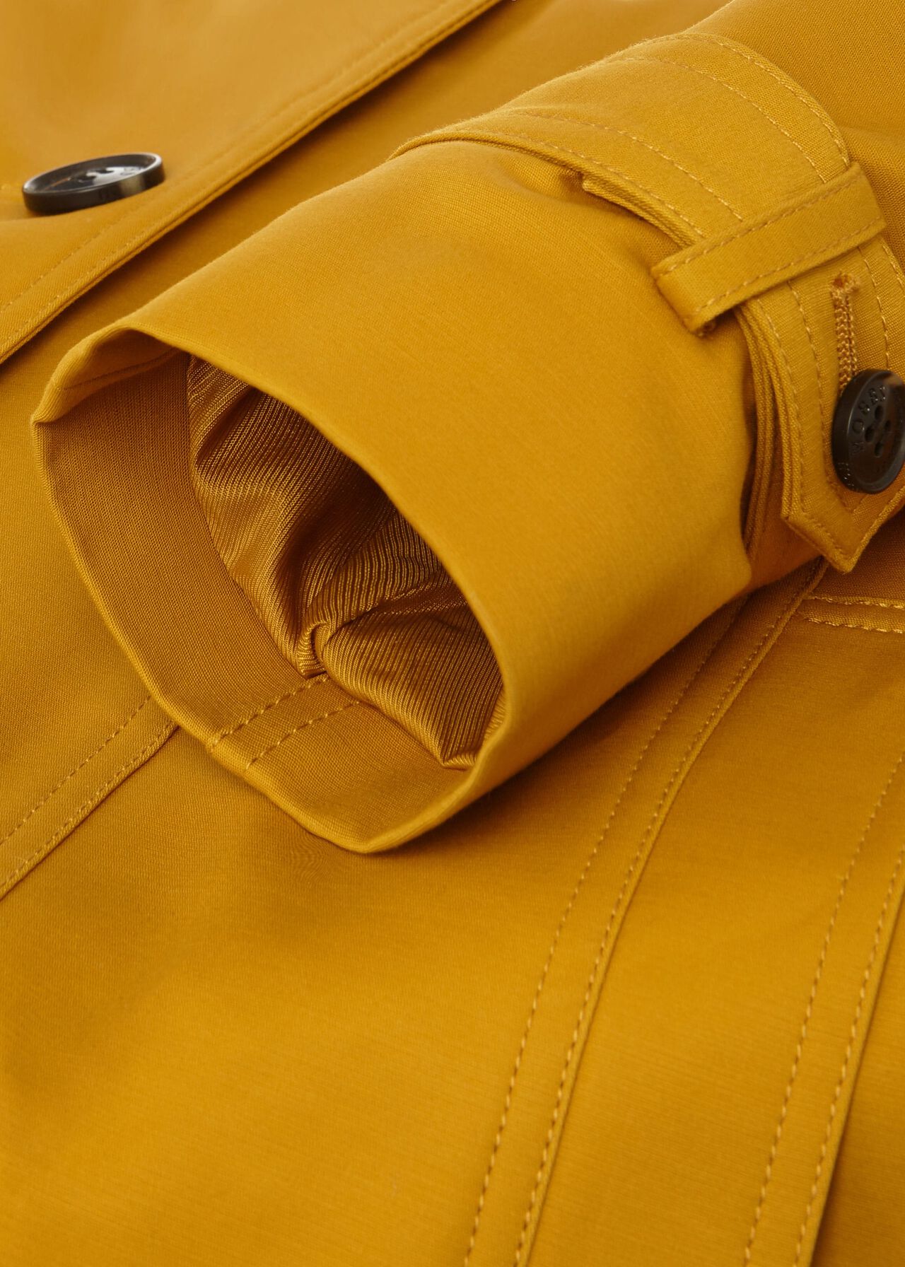 Ella Water Resistant Trench Coat, Gold, hi-res