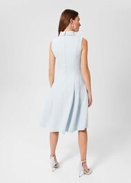 Whilemina Fit And Flare Dress, Pale Blue, hi-res