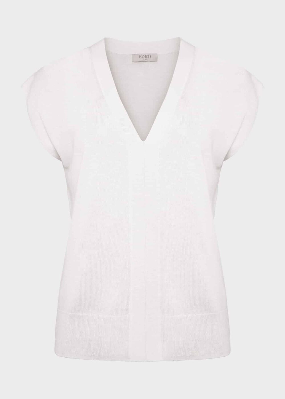 Jayde Knitted Top, Ivory, hi-res