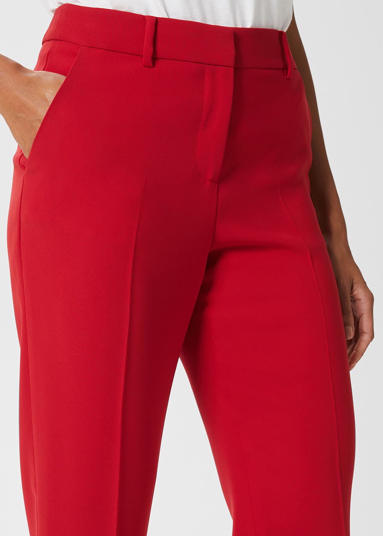 Adelia Trousers, Red, hi-res