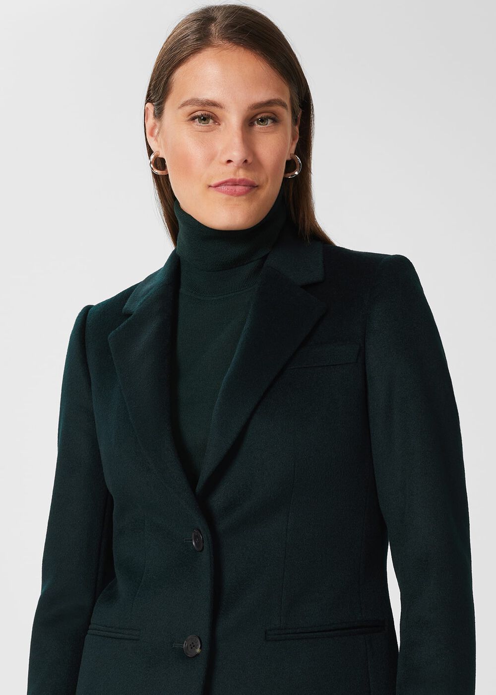 Tilda Wool Coat, Fern Green, hi-res