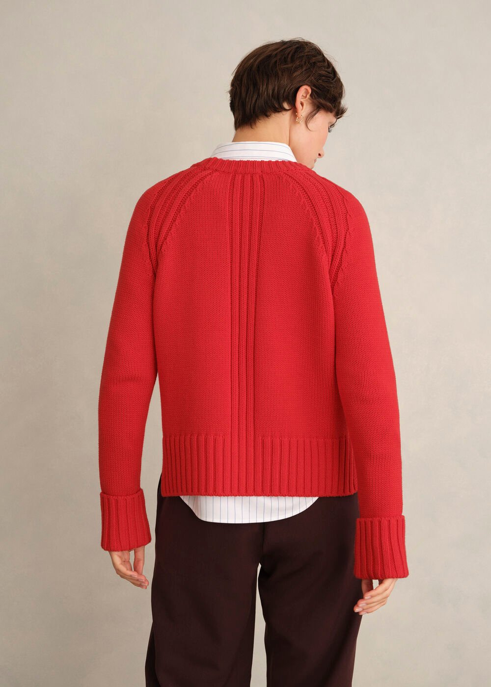 Sukey Cotton Jumper, Pepper Red, hi-res