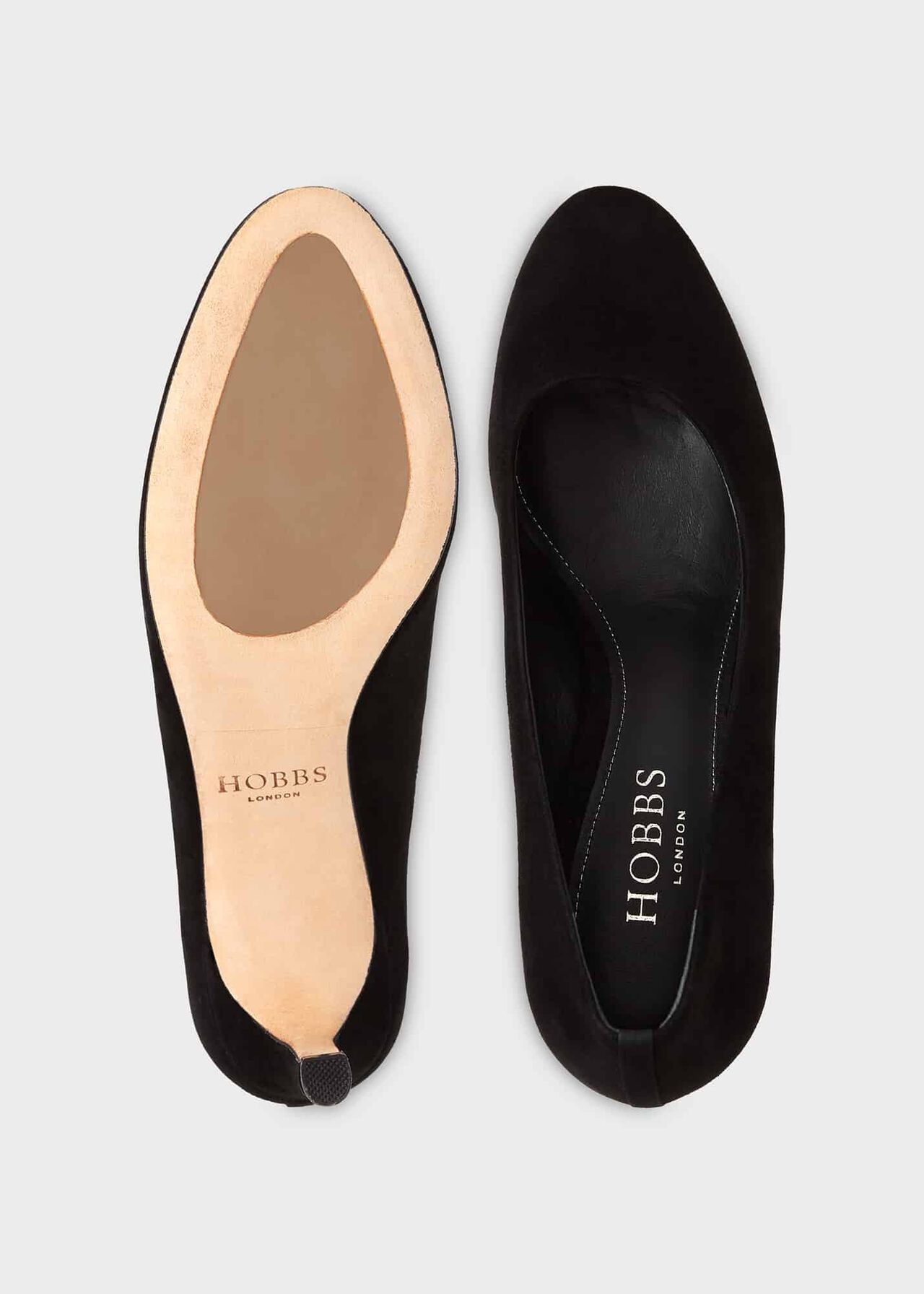 Lizzie Court Shoes, Black, hi-res
