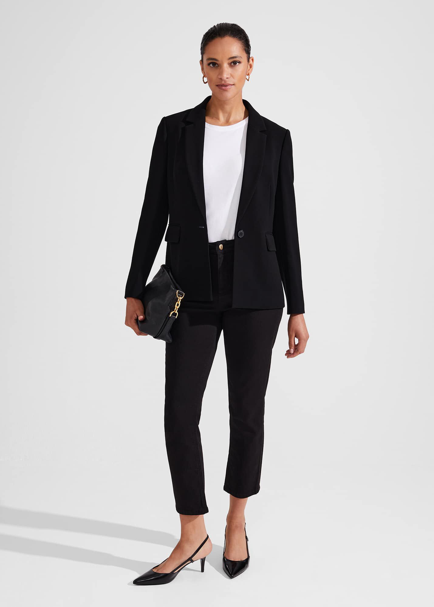 Longline jacket trouser suit on sale