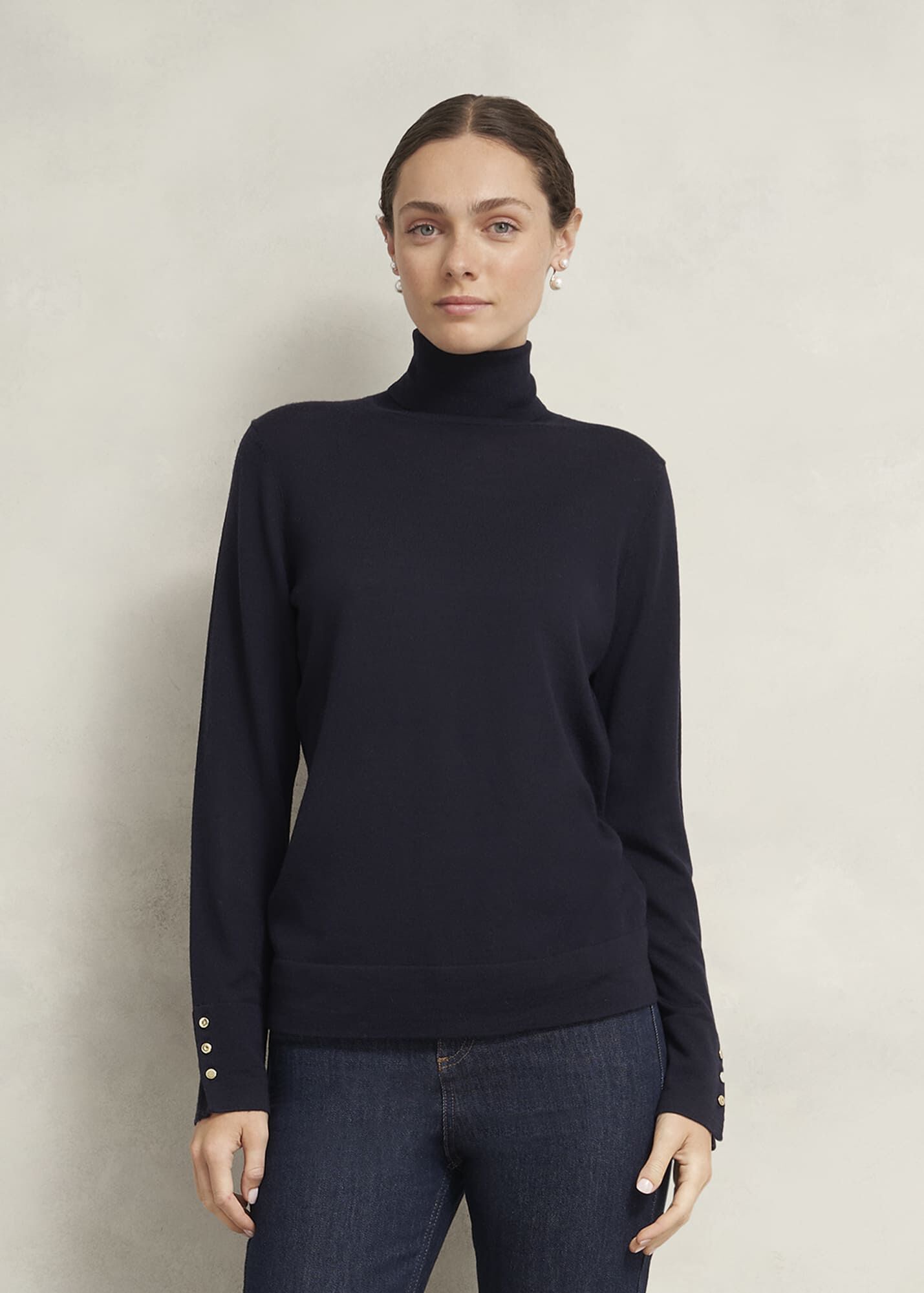 Lara Merino Rollneck Sweater | Hobbs US |