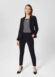 Petite Mia Trousers, Navy, hi-res