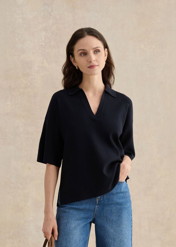 Lenora Relaxed Fit Polo Jumper