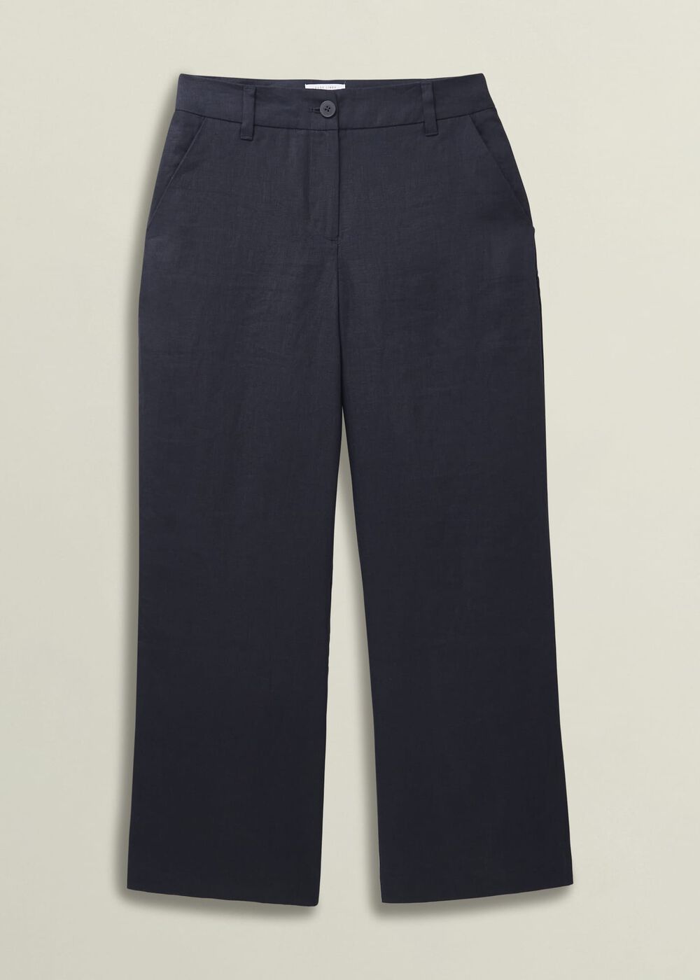Lynn Linen Trousers, Navy, hi-res