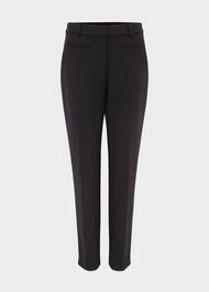 Laurel Tapered Trousers, Black, hi-res