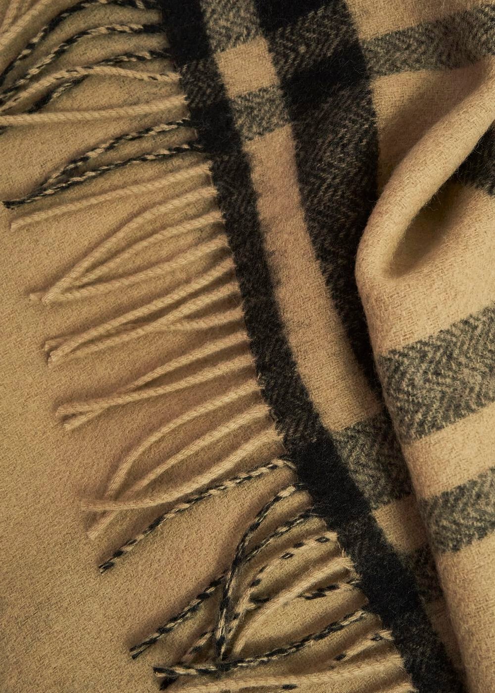 Ruth Wool Scarf, Camel Multi, hi-res