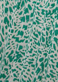 Blythe Pleated Midi Dress, Green Multi, hi-res
