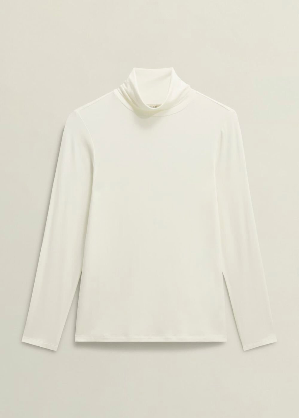 Mischa Roll Neck Top, Hobbs Ivory, hi-res
