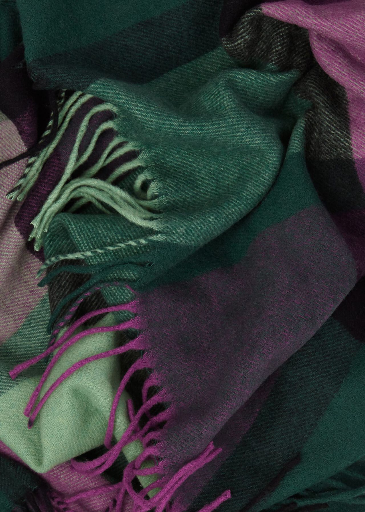 Elsa Scarf, Purple Green, hi-res