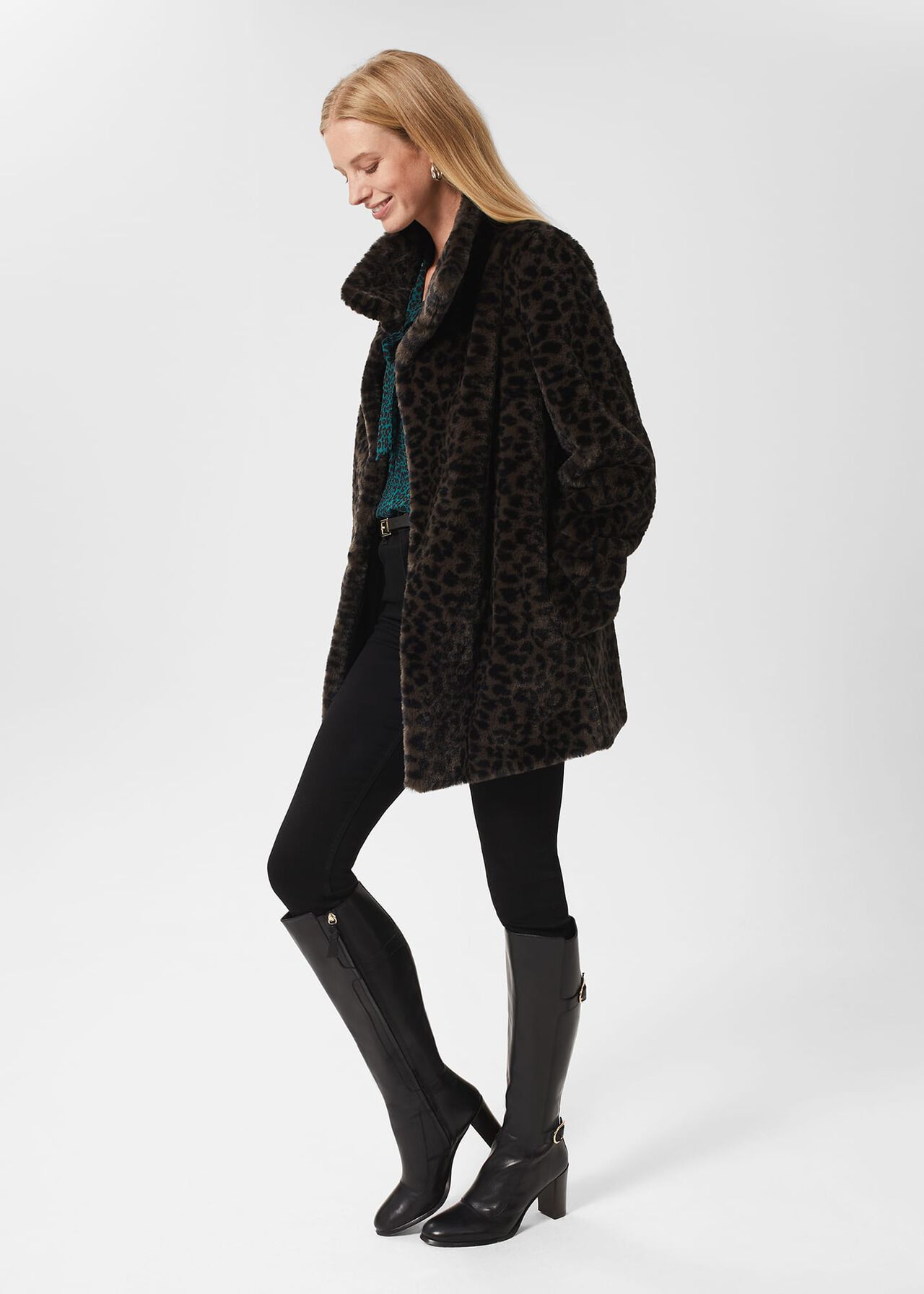 Nell Long Boot, Black, hi-res