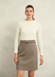 Audrey Wool Cashmere Jumper, Warm Ivory, hi-res